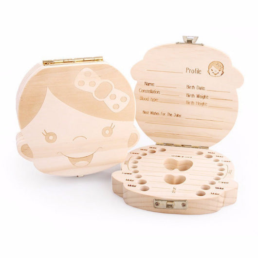Caja de Madera Organizadora de Dientes para Bebés y Niños - Image 4