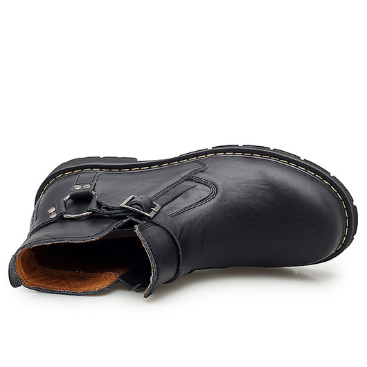 Botas Martin de Cuero Genuino para Hombre - Estilo Robusto y Duradero - Image 3