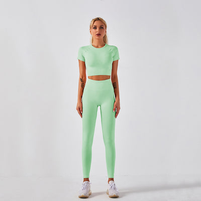 Conjunto Deportivo Mujer Yoga Sin Costuras - Diseño Seamless Ajustado - Image 4