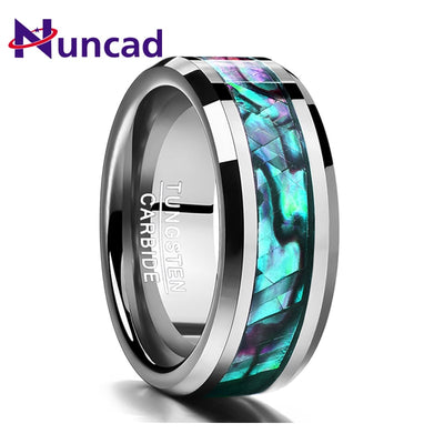 Anillo de Tungsteno Dorado con Baño Negro - Image 3