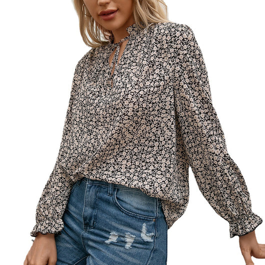 Blusa Casual Slim Fit Retro Trendy para Mujer - Image 14