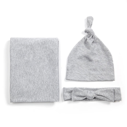 Conjunto de Gorro, Diadema y Manta de Algodón para Bebé - Image 10