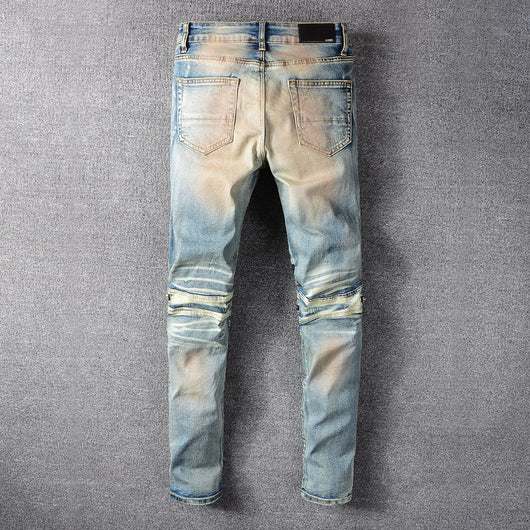 Jeans Slim Fit con Costuras en las Rodillas - Image 3