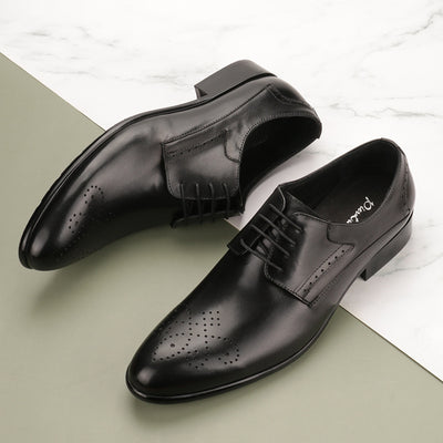 Zapatos Formales de Cuero para Hombre con Tallado Artesanal - Image 5
