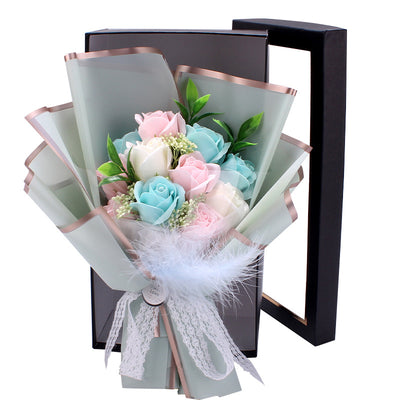 Ramo de Rosas de Jabón Artificial en Caja de Lujo - Regalo Perfecto para San Valentín y Tanabata - Image 11