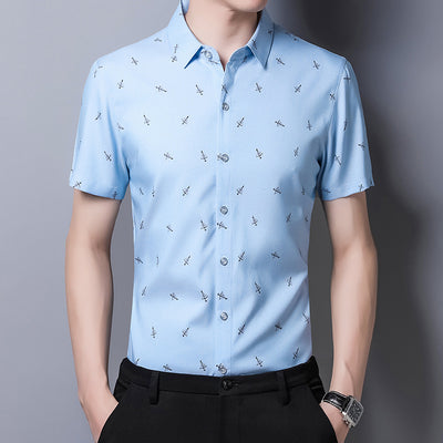 Camisa Ejecutiva de Algodón para Hombre - Manga Corta - Image 11