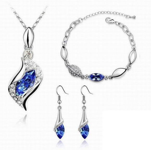 Collar Colgante de Aretes Combinados