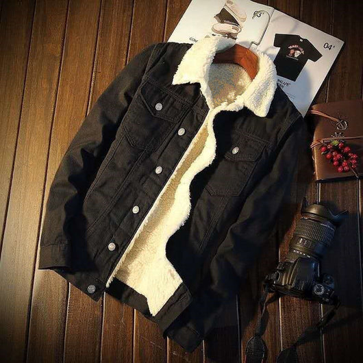 Abrigo Denim Forrado en Fleece para Hombre - Edición Invierno - Image 6