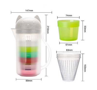 Set de Tetera Portátil Ecológica con Botellas y Filtro Integrado - Image 5