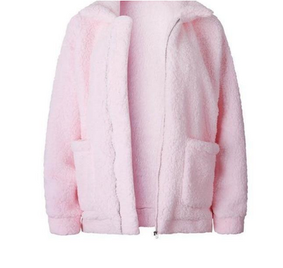 Abrigo Casual Mujer Otoño Invierno Lana Peluda Suelto Europeo - Image 9