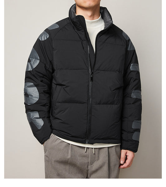 Chaqueta Acolchada para Hombre con Estampado Contraste - Image 2