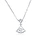 Beating Heart S925 Silver Necklace Platinum Skirt