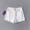 Shorts de Cintura Alta en Denim