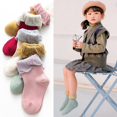 Calcetines de Algodón Peinado con Lazo para Niñas - Image 8