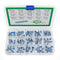 Set de Resistores Ajustables Azul y Blanco 6mm en Caja Clasificadora