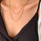 Collar Cadena Doble Arvejas Temperamento