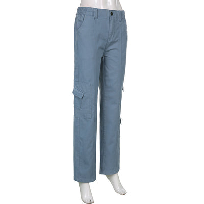Jeans de Moda Otoño Invierno con Múltiples Bolsillos Estilo Urbano - Image 17