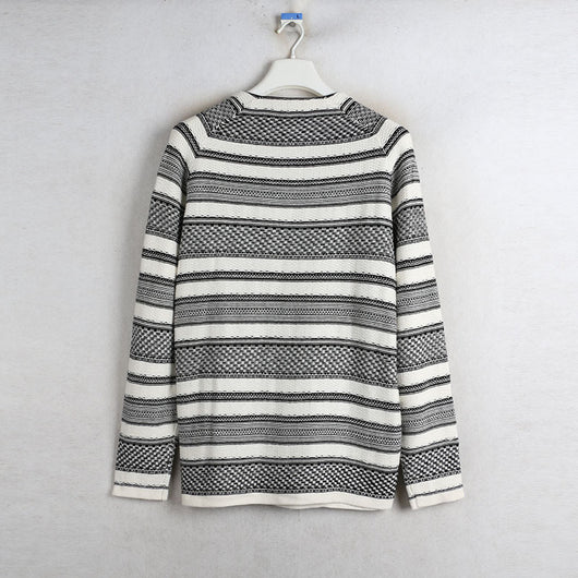 Suéter Étnico a Rayas para Mujer - Manga Larga Otoño - Image 10