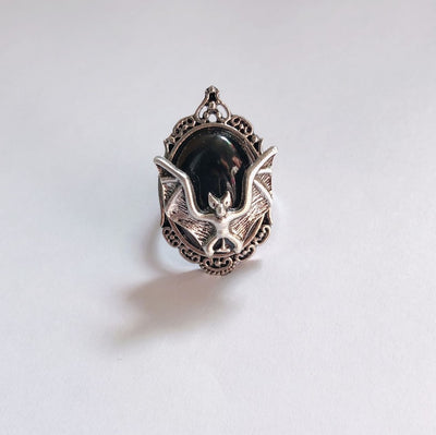 Anillo de Gema Negra Murciélago - Image 5
