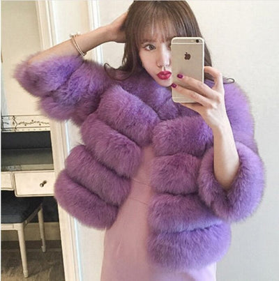 Abrigo de Piel Sintética para Mujer - Elegante y Abrigador para Invierno - Image 12