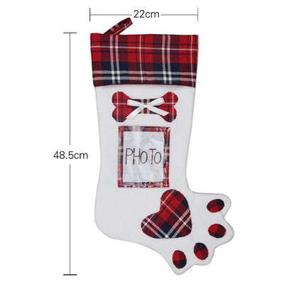 Bolsa de Regalo Navideña con Calcetines Estampado de Garras de Perro - Image 3