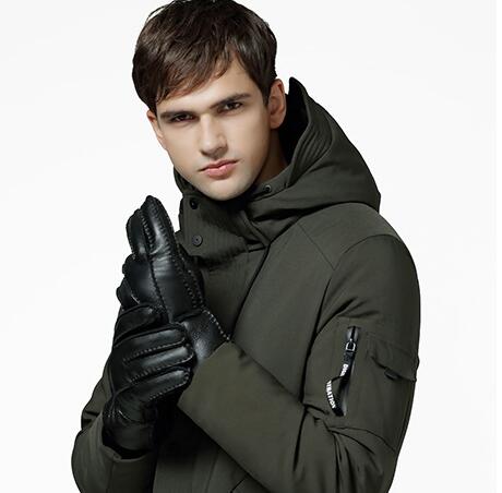 Guantes de Piel de Oveja para Hombre