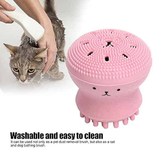Cepillo de Baño para Perros y Gatos con Dispensador de Champú - Image 13