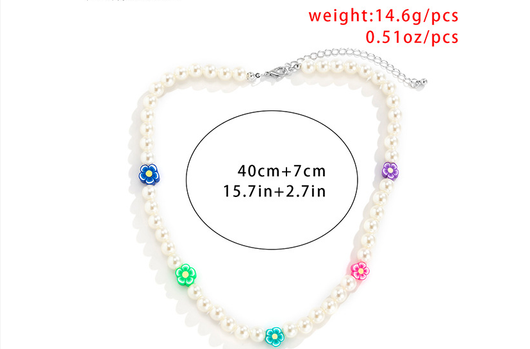 Collar para Hombre con Perlas de Cerámica y Flores Coloridas - Image 7