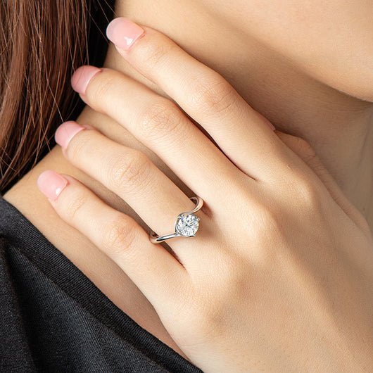 Anillo de Moissanita de 1 Quilate Fashion Bud - Image 9