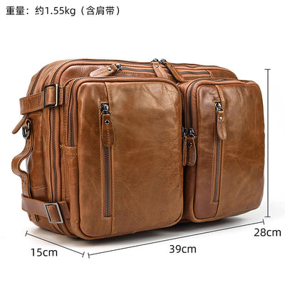 Bolsa de Cuero Importado Multifuncional para Hombre - Image 25