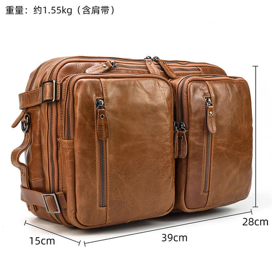 Bolsa de Cuero Importado Multifuncional para Hombre - Image 25