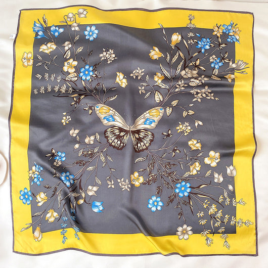 Pañuelo de Seda Estampado Coreano Grande - Image 27