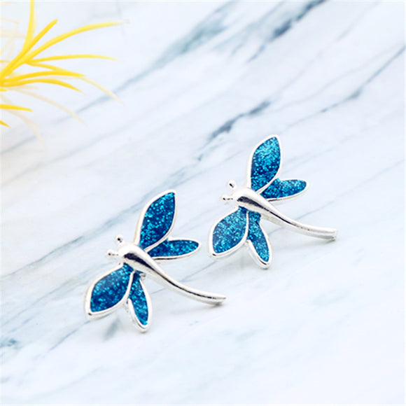 Aretes de Ópalo Libélula