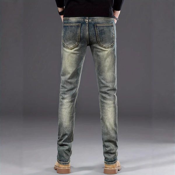 Jeans Skinny Azul Retro con Tecnología Reductora y Stretch