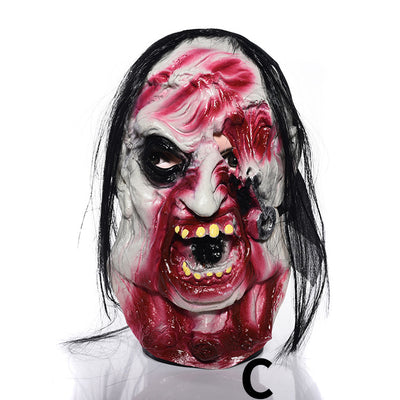 Máscara Facial de Vampiro Rígida para Halloween - Image 9