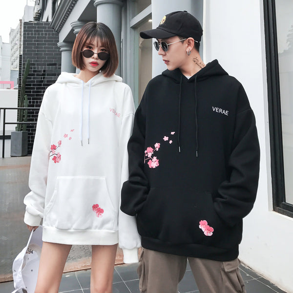 Sudadera Floral con Capucha