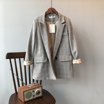 Conjunto de Blazer Cuadros Retro - Traje Vintage Clásico - Image 19