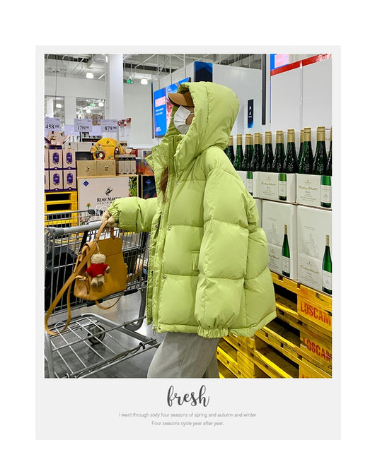 Chaqueta Corta de Plumón Blanco para Mujer - Abrigo Elegante de Invierno - Image 38
