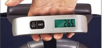 Báscula Electrónica Portátil T con Pantalla Iluminada - 50kg/10g