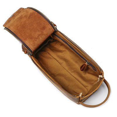 Bolsa Multifuncional de Cuero Estilo Retro para Hombre - Image 15