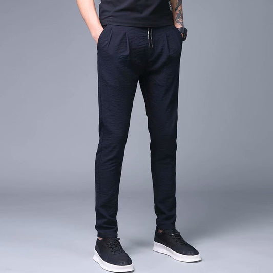 Pantalones Largos de Seda de Hielo para Hombre - Frescos y Cómodos - Image 2