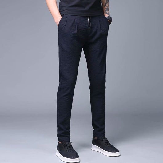 Pantalones Largos de Seda de Hielo para Hombre - Frescos y Cómodos - Image 2