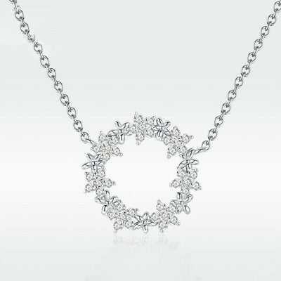 Collar de Plata Esterlina Evelyn Estrellas Brillantes S925 - Image 3