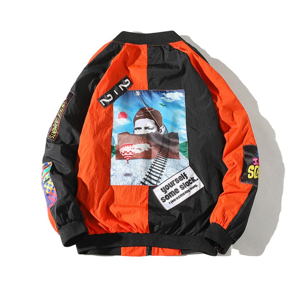 Chaqueta Tipo Beisbolera Juvenil con Estampado Protección Solar