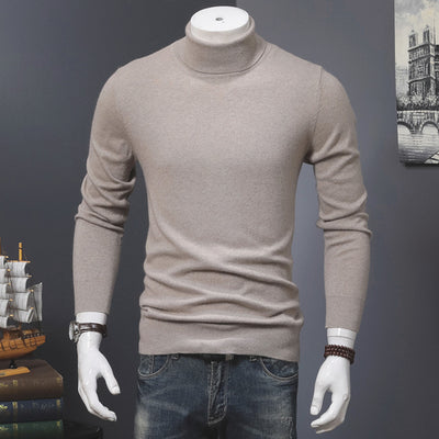 Suéter Cuello Alto Hombre Lana Merino Tejido Cálido - Image 4