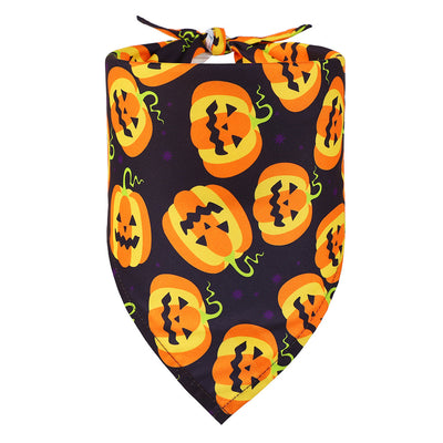 Babero Triangular Halloween para Mascotas con Diseño de Calavera - Image 13
