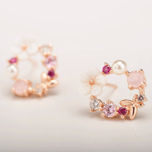 Aretes Florales Delicados para Mujer - Image 5