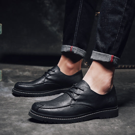 Zapatos de Cuero Elegantes para Hombre - Estilo Británico Versátil - Image 15