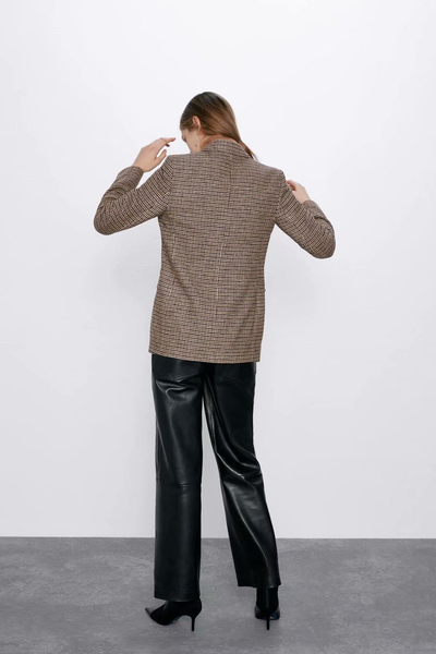 Blazer Infantil con Patrón de Cuadros para Invierno - Image 2