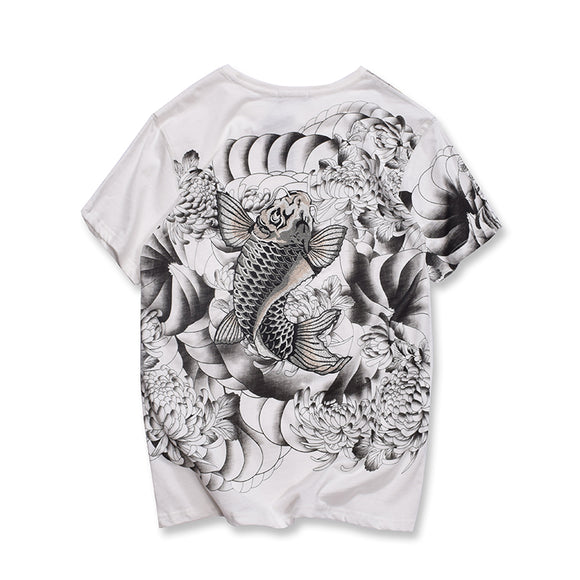 Playera Carp Diving Bordada de Manga Corta